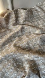 Load image into Gallery viewer, Lucknowi Handcrafted Munga Silk Chikankari Unstitched Men&#39;s Kurta Fabric - HONC0261600
