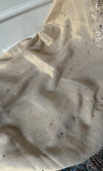 将图像加载到图库查看器中， Lucknowi Handcrafted Tissue Chanderi Chikankari Unstitched Unisex Kurta Fabric - HONC0304295