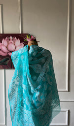 Load image into Gallery viewer, Samaira Women's Lucknowi Handcrafted Faux-Georgette Chikankari Saree - HONC0348734