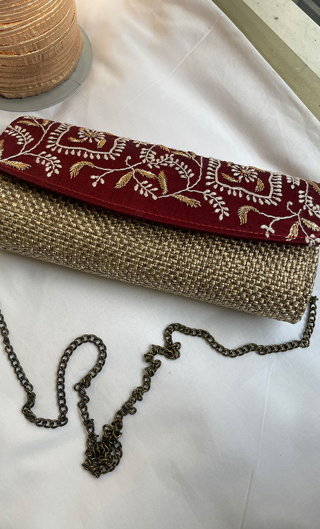Chikankari Clutch Bag - HONC0310078