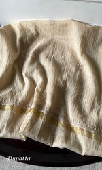 Load image into Gallery viewer, Women's Lakhnavi Handcrafted Mul Chanderi Unstitched Chikankari Full Suit Material - HONC0319529