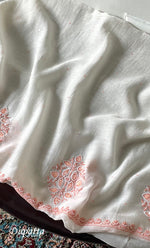 将图像加载到图库查看器中， Women's Lakhnavi Handcrafted Unstitchd Mul Chanderi Kurta And Dupatta Set - HONC0317812