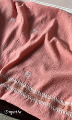 Load image into Gallery viewer, Women&#39;s Lakhnavi Handcrafted Mul Chanderi UnStitched Kurta And Dupatta Set - HONC0307409
