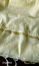 Load image into Gallery viewer, Women&#39;s Lakhnavi Handcrafted Mul Chanderi Chikankari Full Suit Material - HONC0279284
