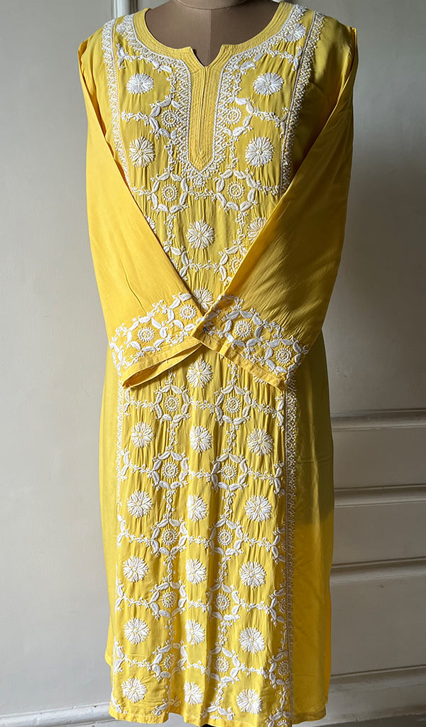 Women's Lucknowi Handcrafted Cotton Chikankari Kurti - HONC0301052