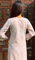 将图像加载到图库查看器中， Women&#39;s Lucknowi Handcrafted Cotton Chikankari Kurti - HONC02450960
