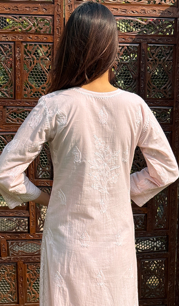 Women's Lucknowi Handcrafted Cotton Chikankari Kurti - HONC02450960