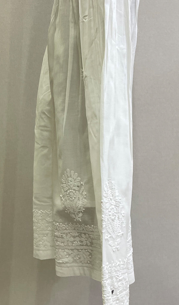 Women's Lakhnavi Handcrafted Cotton Chikankari Gharara - HONC0169589