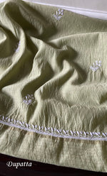 将图像加载到图库查看器中， Mehr Women&#39;s Lakhnavi Handcrafted Maheshwari Mul Chanderi Kurta And Dupatta Set - HONC0285404
