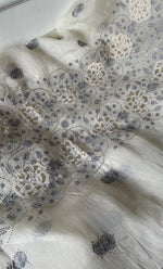 Load image into Gallery viewer, Women&#39;s Lakhnavi Handcrafted Pure Organza Chikankari Unstitched Kurta And Dupatta Set- HONC0311879
