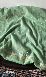 Load image into Gallery viewer, Women&#39;s Lakhnavi Handcrafted Mul Chanderi Unstitched Kurta And Dupatta Set- HONC0319681
