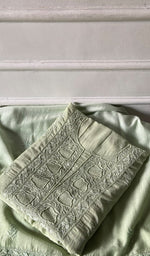 Load image into Gallery viewer, Women's Lakhnavi Handcrafted Muslin Unstitched Chikankari Full Suit - HONC0344376