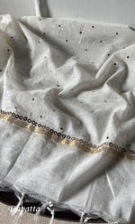 将图像加载到图库查看器中， Women&#39;s Lakhnavi Handcrafted Unstitched Mul Chanderi Kurta And Dupatta Set - HONC0322428
