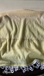Load image into Gallery viewer, Women's Lakhnavi Handcrafted Mul Chanderi Unstitched Kurta And Dupatta Set - HONC0358262