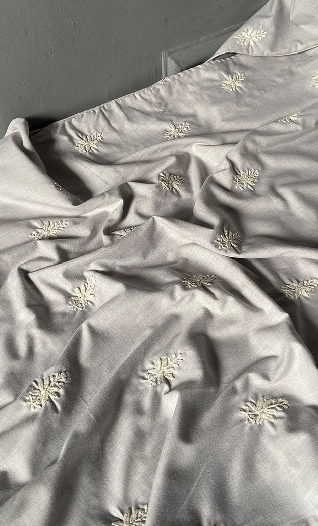 Men's Lucknowi Handcrafted Cotton Chikankari Kurta - HONC0302806