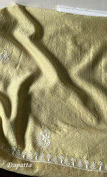 将图像加载到图库查看器中， Women&#39;s Lakhnavi Handcrafted Maheshwari Mul Chanderi Unstitched Kurta And Dupatta Set - HONC0275138

