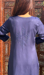 将图像加载到图库查看器中， Women&#39;s Lucknowi Handcrafted Cotton Chikankari Kurti - HONC0232225
