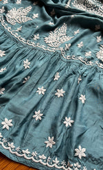 Load image into Gallery viewer, Women&#39;s Lucknowi Handcrafted Muslin Chikankari Kurti - HONC0148253
