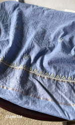 将图像加载到图库查看器中， Women's Lakhnavi Handcrafted Mul Chanderi Unstitched Chikankari Full Suit Material - HONC0323587
