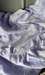 Load image into Gallery viewer, Women&#39;s Lakhnavi Handcrafted Cotton Chikankari Unstitched Kurti Fabric - HONC0302637
