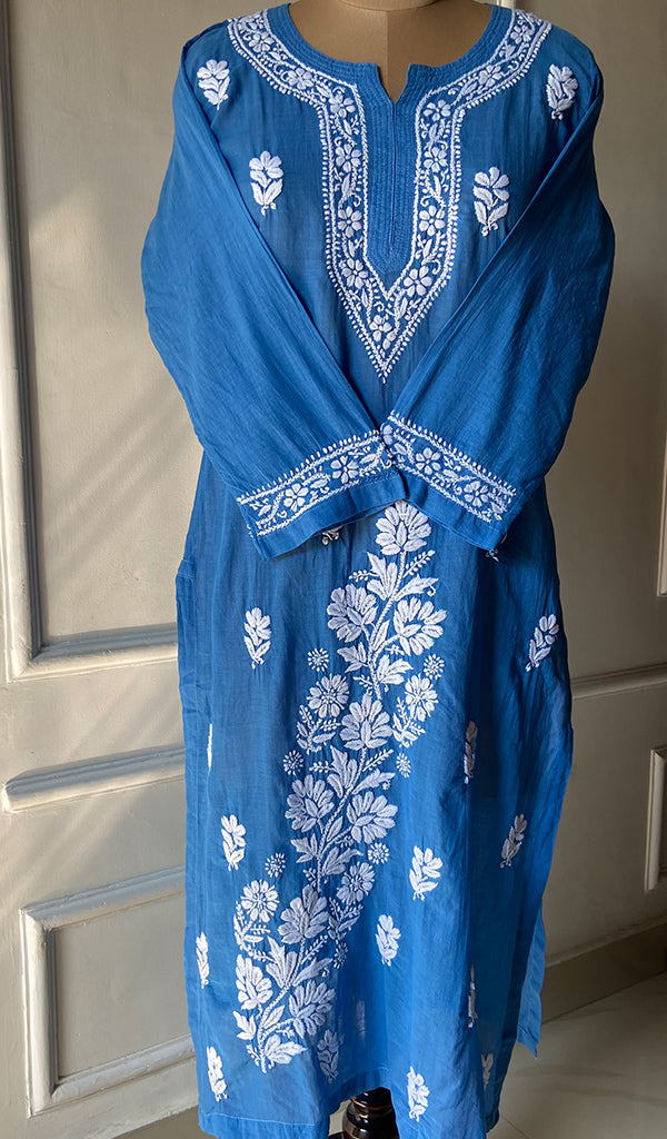 Women's Lucknowi Handcrafted Cotton Chikankari Kurti - HONC0301056