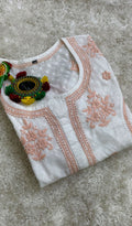 Gulshan Women's Lucknowi Handcrafted Cotton Chikankari Kurti - HONC0159604