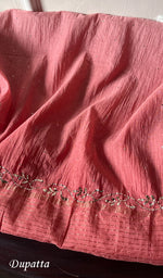 Load image into Gallery viewer, Women&#39;s Lakhnavi Handcrafted Mul Chanderi Semi -stitched Kurta And Dupatta Set - HONC0289423
