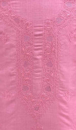 Load image into Gallery viewer, Lucknowi Handcrafted Munga Silk Chikankari Unstitched Men&#39;s Kurta Fabric - HONC017976