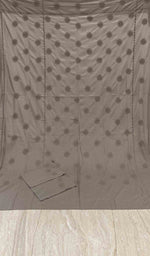 将图像加载到图库查看器中， Lakhnavi 手工制作的 Chikankari 棉质床单套装 - HONC043439
