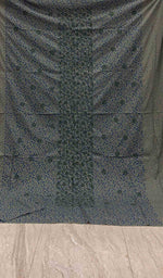 将图像加载到图库查看器中， Lakhnavi 手工制作的 Chikankari 棉质床单套装 - HONC043437
