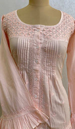 Load image into Gallery viewer, Women&#39;s Lucknowi Handcrafted Cotton Chikankari Top - HONC076730
