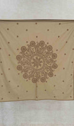 将图像加载到图库查看器中， Lakhnavi 手工制作的棉质 Chikankari 桌布 - HONC041265
