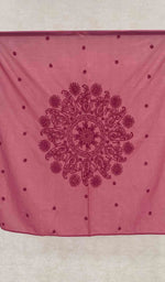 Load image into Gallery viewer, لکھنوی ہاتھ سے تیار کردہ کپاس چکنکاری ٹیبل کور - HONC041204
