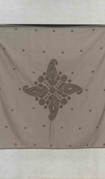 将图像加载到图库查看器中， Lakhnavi 手工制作的棉质 Chikankari 桌布 - HONC041206