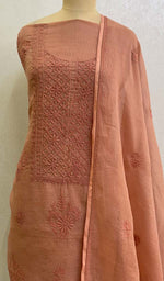 Load image into Gallery viewer, Women&#39;s Lakhnavi Handcrafted Kota Cotton Chikankari  Kurta  And Dupatta Set- HONC0116661