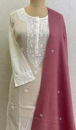 Load image into Gallery viewer, Women&#39;s Lucknowi Handcrafted Pashmina Chikankari Shawl - Honc0103828