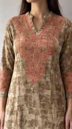 Cotton Chikankari Stitched Kurti HONC0106285