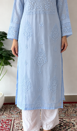 Iqra Women's Lucknowi Handcrafted Cotton Chikankari Kurti - HONC0394211