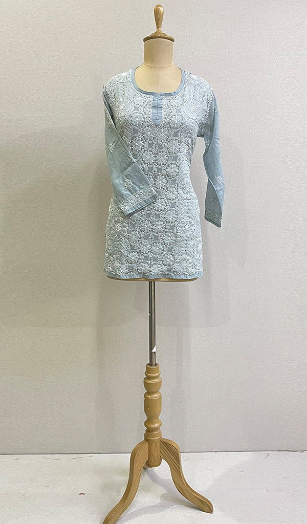 Women's Lucknowi Handcrafted Cotton Chikankari Top - HONC0165288