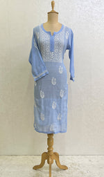 将图像加载到图库查看器中， Mir Women&#39;s Lucknowi Handcrafted Cotton Chikankari Kurti- HONC0179174
