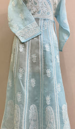 将图像加载到图库查看器中， Abisha Women&#39;s Lucknowi Handcrafted Cotton Chikankari Angrakha - HONC0232850
