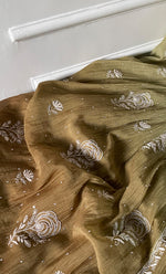 Load image into Gallery viewer, Women&#39;s Lakhnavi Handcrafted Mul Chanderi Semi - Stitched Kurta And Dupatta Set - HONC0309524
