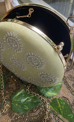 Load image into Gallery viewer, Elegant Floral Chikankari Handle Clutch - HONC0313576
