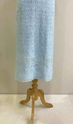 将图像加载到图库查看器中， Women&#39;s Lakhnavi Handcrafted Viscose Georgette Chikankari Unstitched Kurti Fabric - HONC0206894
