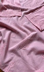 将图像加载到图库查看器中， Women&#39;s Lakhnavi Handcrafted Cotton Chikankari Top - HONC0214053
