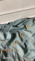 Load image into Gallery viewer, Mahira Women's Lakhnavi Handcrafted Mul Chanderi Unstitched Chikankari Full Suit - HONC0355239