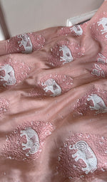 Load image into Gallery viewer, Hunar Women&#39;s Lakhnavi Handcrafted Mul Chanderi Kurta And Dupatta Set - HONC0277082
