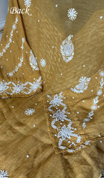 Load image into Gallery viewer, Aarushi Women's Lakhnavi Handcrafted Mul Chanderi Semi - stitched Chikankari Full Suit Material - HONC0349082