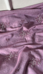 Load image into Gallery viewer, Women&#39;s Lakhnavi Handcrafted Mul Chanderi Chikankari Full Suit Material - HONC0271168
