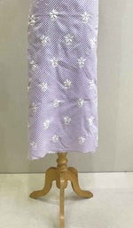 将图像加载到图库查看器中， Women&#39;s Lakhnavi Handcrafted Cotton Chikankari Unstitched Kurti Fabric - HONC0192307
